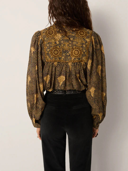 Blouse Triana - Paon Avocat - MAISON HOTEL
