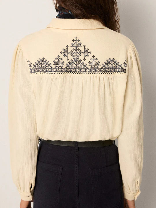 Blouse Amrit - Bleu marine - MAISON HOTEL