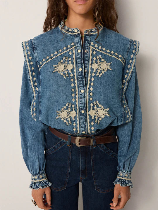 Blouse Narciso - Bleu clair - MAISON HOTEL