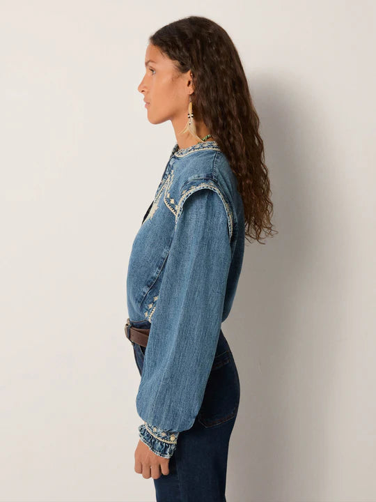 Blouse Narciso - Bleu clair - MAISON HOTEL