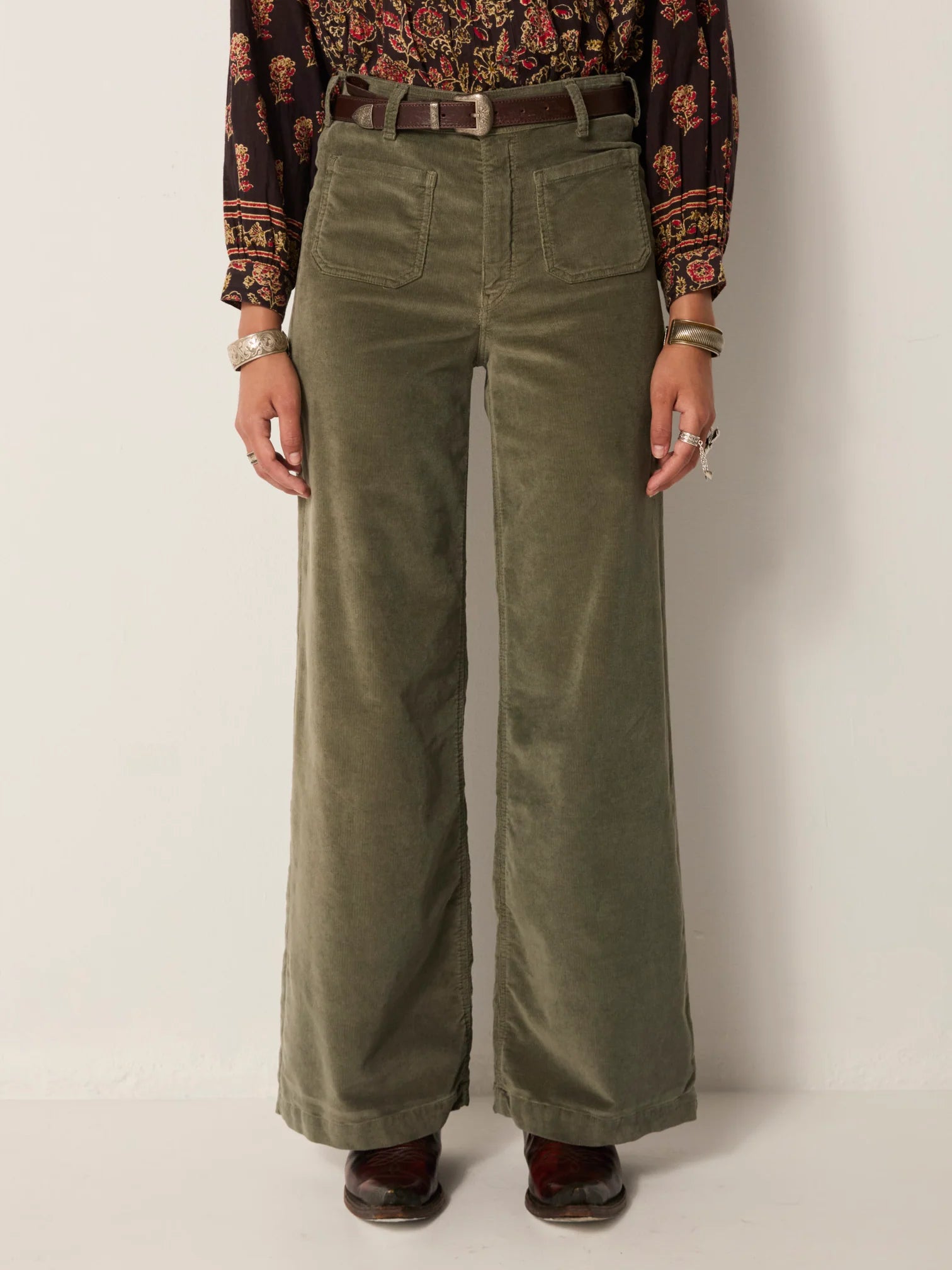 Pantalon Romeo - Montesco Moss -MAISON HOTEL