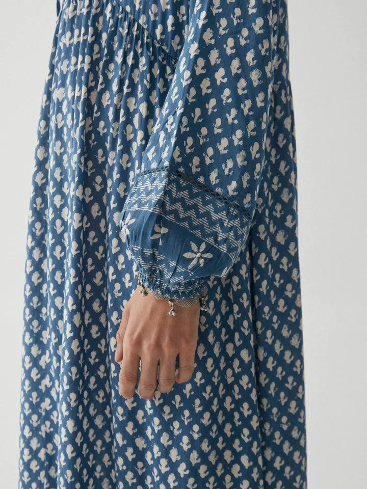 Robe Antonia - Bleu Simone - MAISON HOTEL