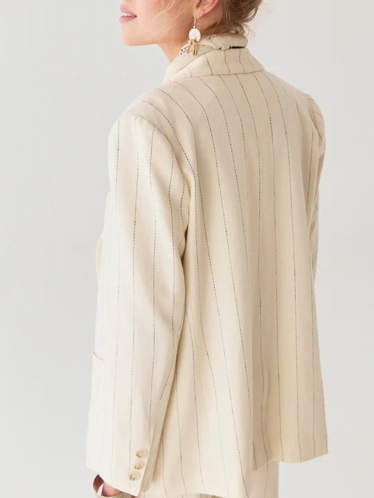 Veste Paddy - Rayures écrues - MAISON HOTEL