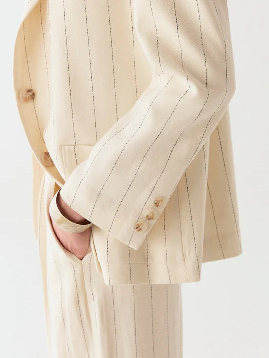 Veste Paddy - Rayures écrues - MAISON HOTEL